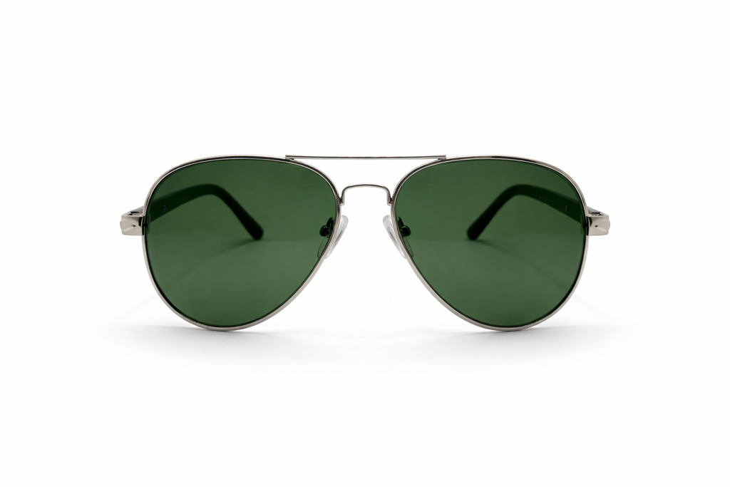 Persol - Classic Silver Aviator Sunglasses M - 1009