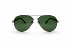 Persol - Classic Silver Aviator Sunglasses M - 1009