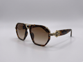 Versace - Tortoise Shell Navigators with Medusa Accent M - 1013