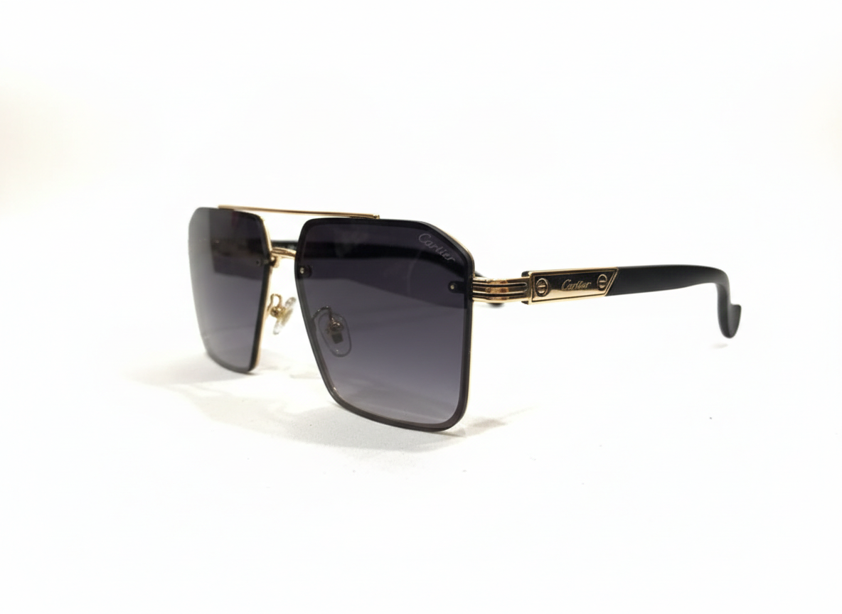Cartier - Gold Accent Rimless Navigators M - 1006