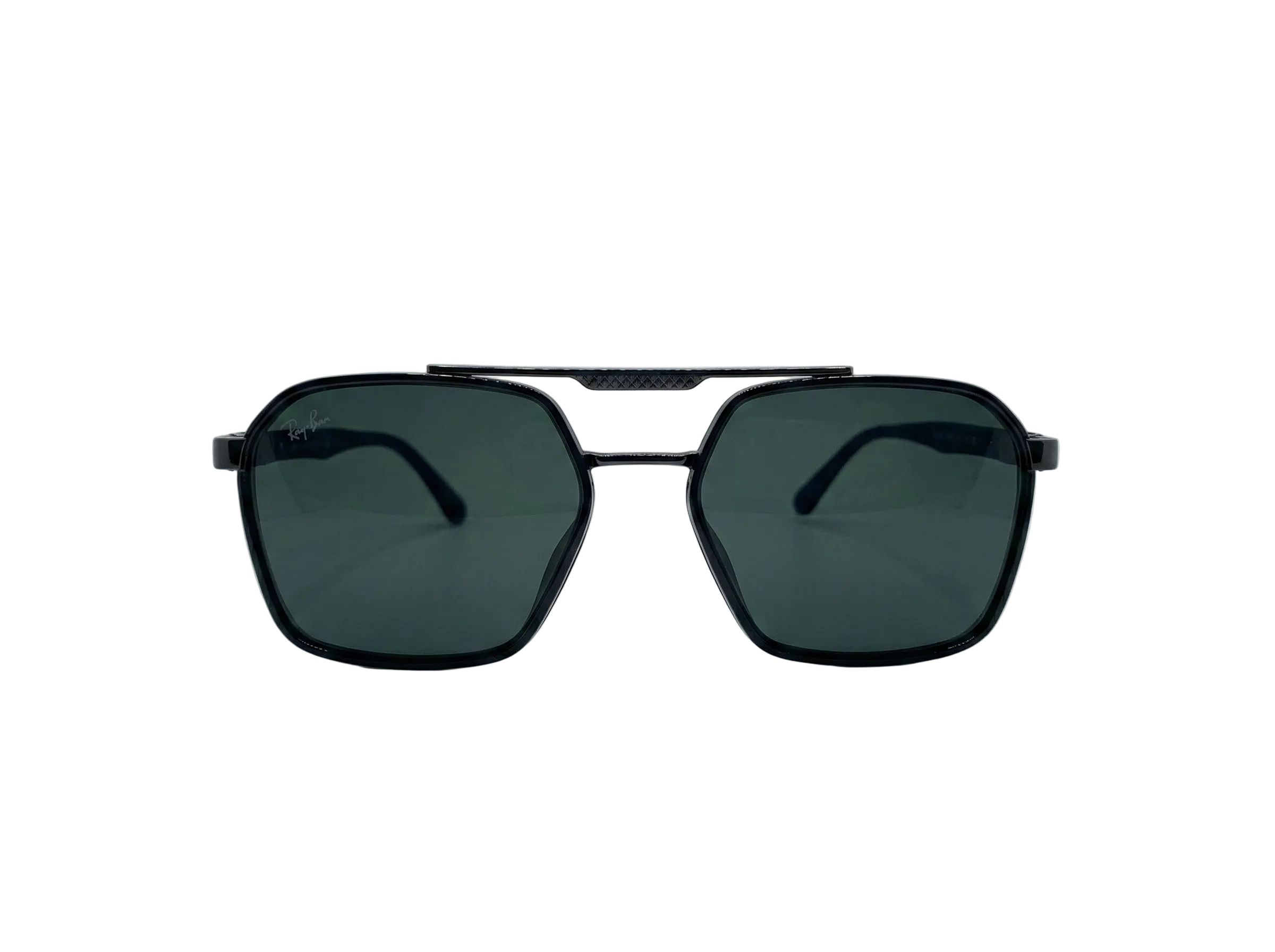RayBan - Premium Black Textured Metal Sunglasses M - 1026