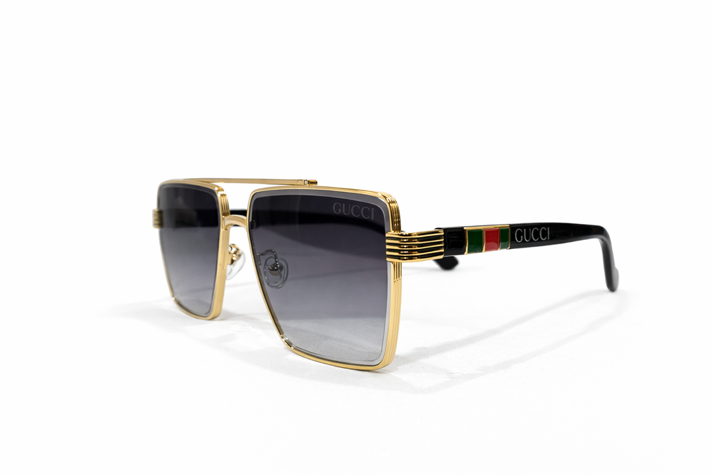 Gucci - Signature Stripe Square Sunglasses M - 1004