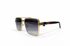 Gucci - Signature Stripe Square Sunglasses M - 1004