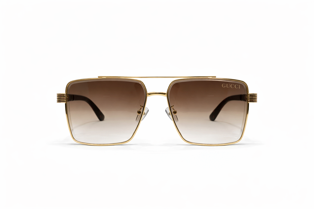 Gucci - Signature Stripe Square Sunglasses M - 1004