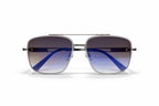 Versace - Premium Silver & Blue Gradient Navigators Sunglasses M - 1022