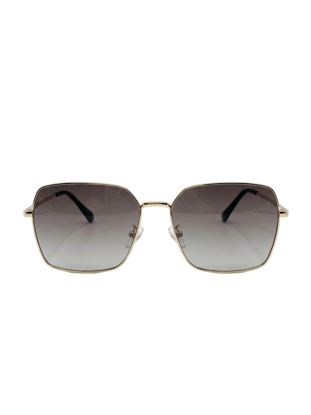 RayVerse - Elegant Gold Oversized Square Sunglasses W -1007