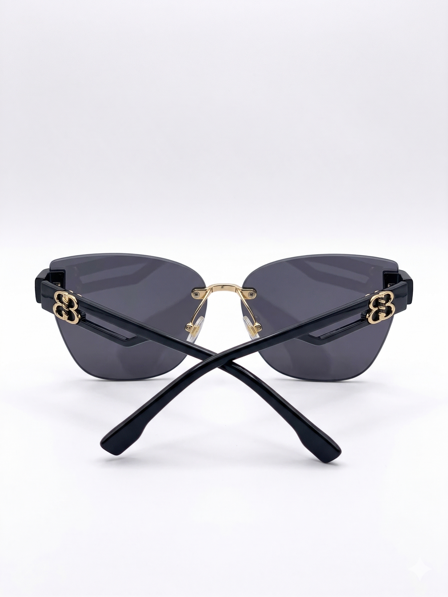 RayVerse - Premium Rimless Square Sunglasses W - 1013