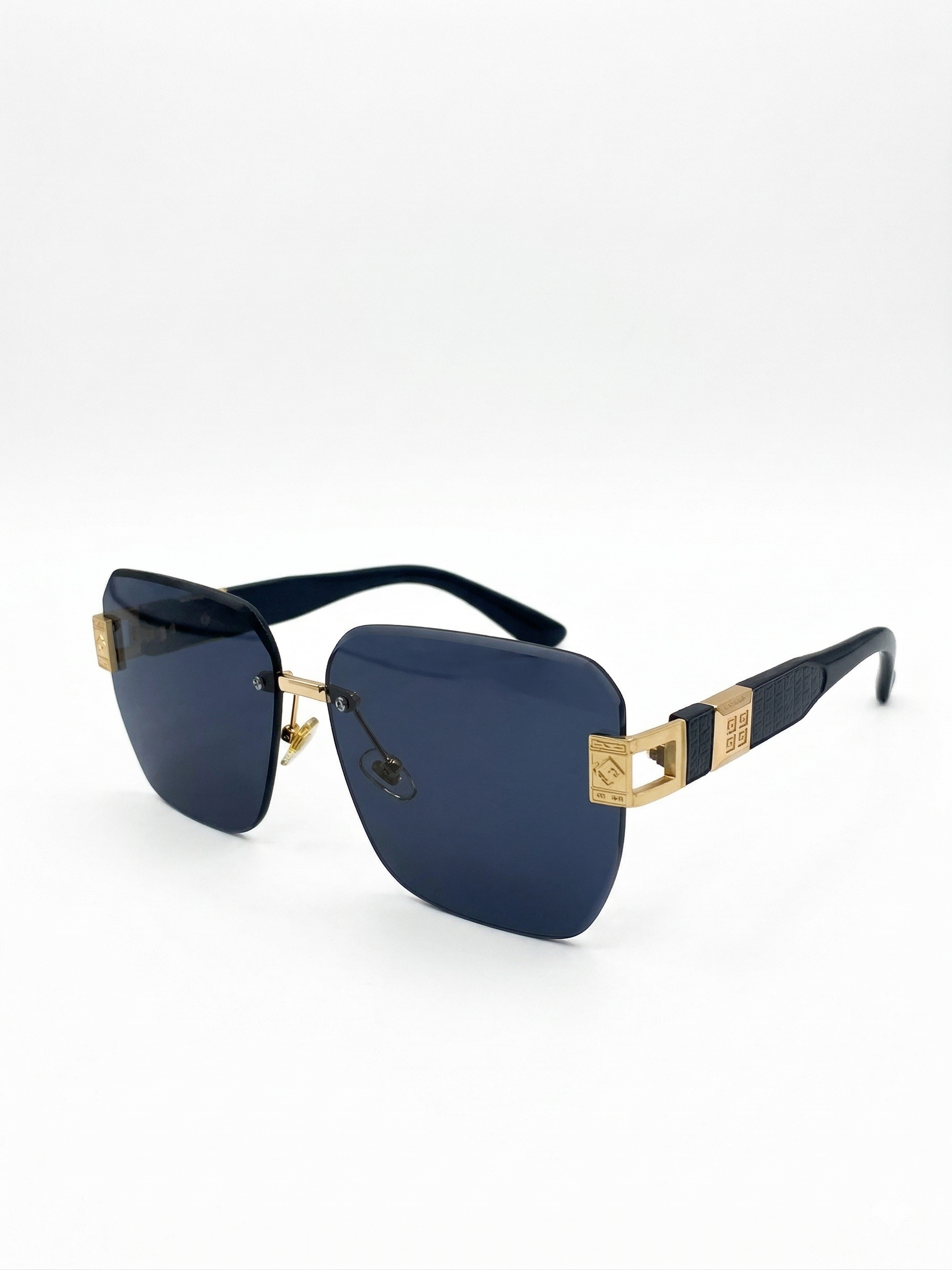 RayVerse - Premium Rimless Square Sunglasses W - 1013