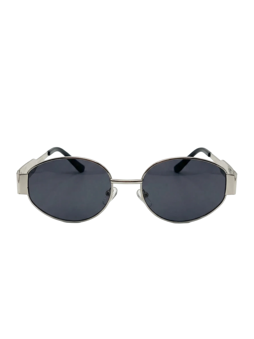 RayVerse - Celine Triomphe Silver Oval Sunglasses W - 1011