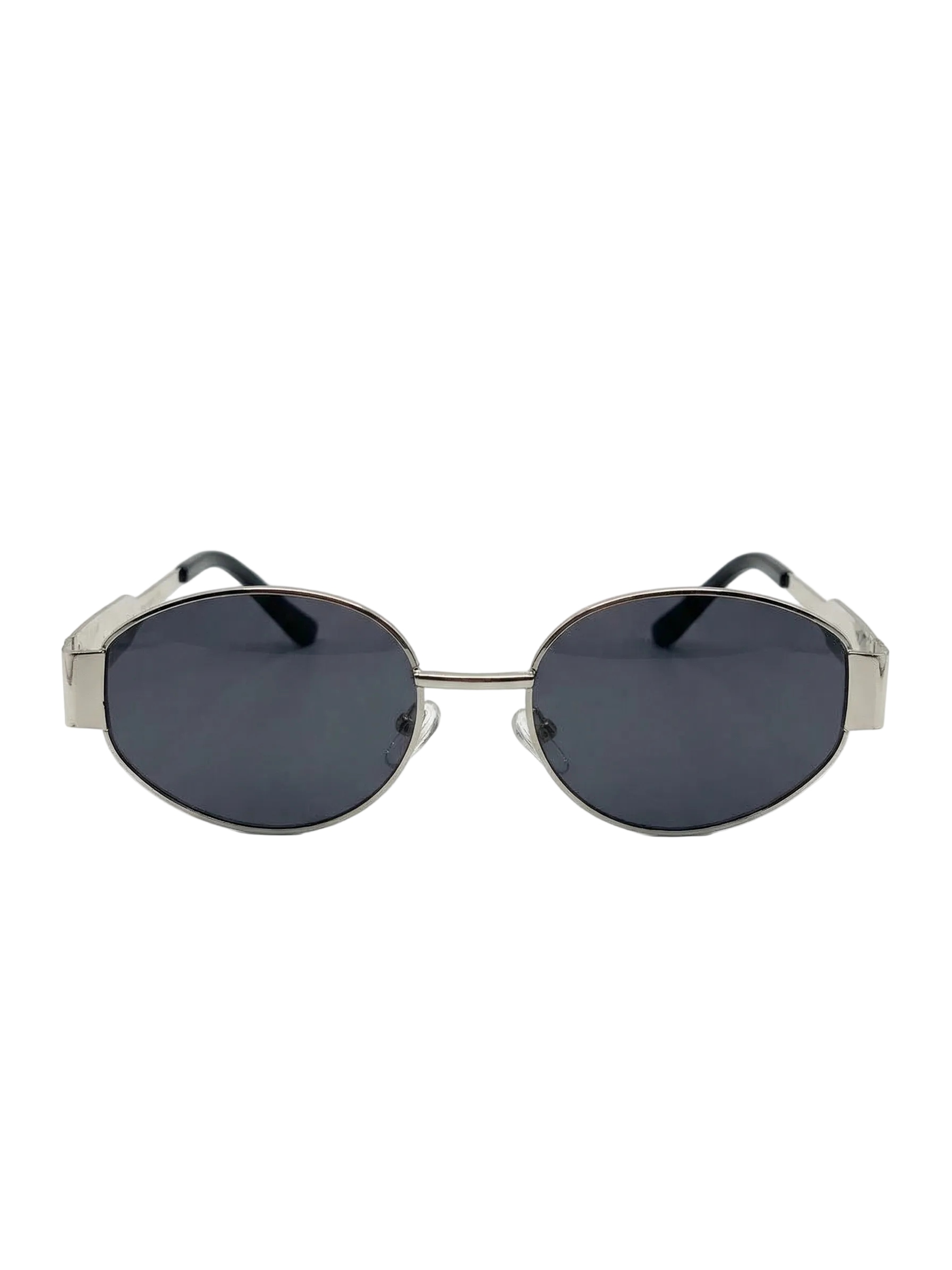 RayVerse - Celine Triomphe Silver Oval Sunglasses W - 1011