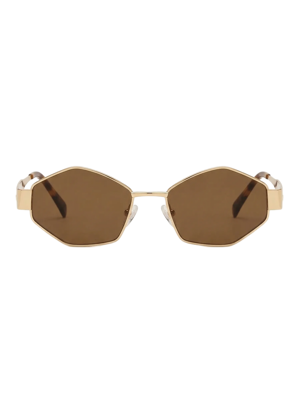 RayVerse - Celine Triomphe Gold Geometric Sunglasses W -1008