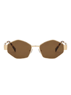 RayVerse - Celine Triomphe Gold Geometric Sunglasses W -1008