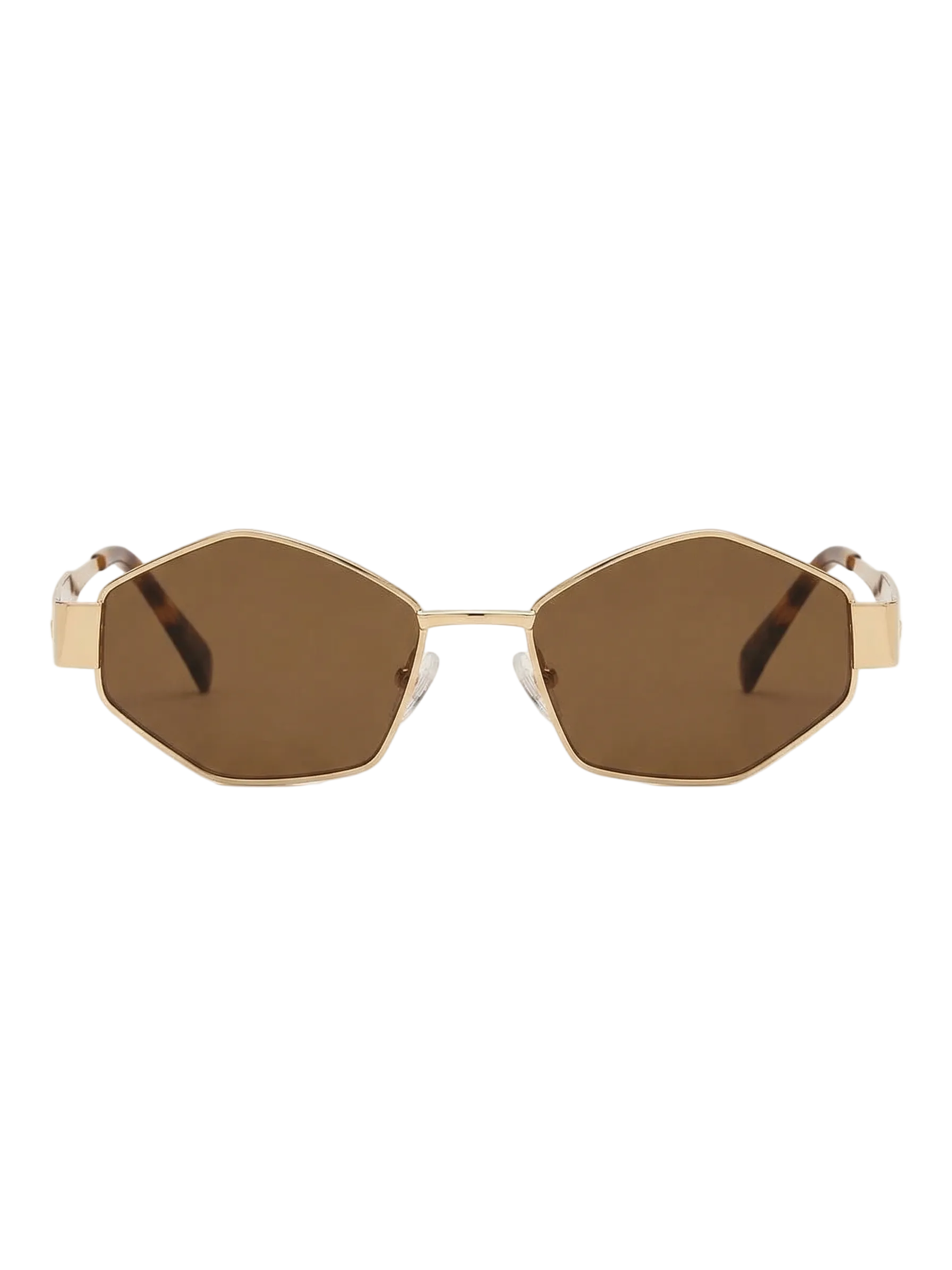 RayVerse - Celine Triomphe Gold Geometric Sunglasses W -1008