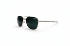 RE - Classic Silver Metal Aviators Sunglasses M - 1027